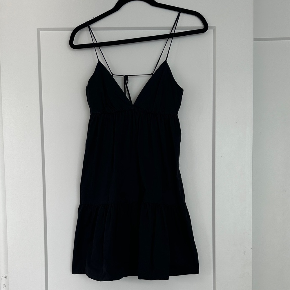 Zara Black Spaghetti Strap Dress